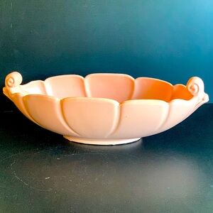 Vintage Abingdon USA Pottery Pink Console Bowl/Vase